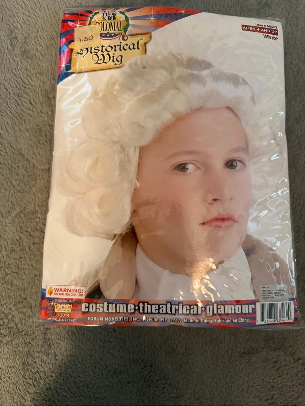 White Colonial Costume Wig